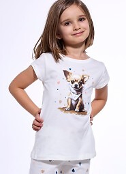 Piżama Cornette Kids Girl 787/108 Chihuahua kr/r 86-128