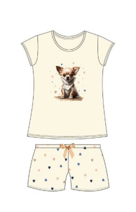 Piżama Cornette Kids Girl 787/108 Chihuahua kr/r 86-128