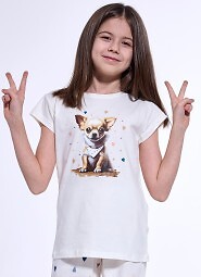 Piżama Cornette Young Girl 788/108 Chihuahua kr/r 134-164