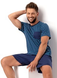 Piżama Key MNS 345 B25 kr/r 3XL-4XL