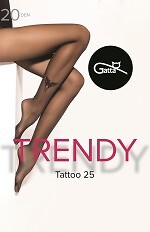 Rajstopy Gatta Trendy Tattoo wz.25 20 den 2-4