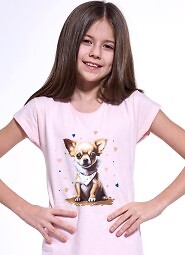 Koszula Cornette Young Girl 494/112 Chihuahua 2 kr/r 134-164