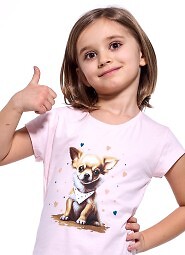 Koszula Cornette Kids Girl 493/112 Chihuahua kr/r 98-128