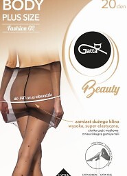 Rajstopy Gatta Body Plus Size Fashion 20 den 3-6