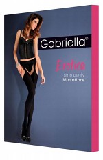 Rajstopy Gabriella 638 Erotica Strip Panty microfibra 100 den 1-4