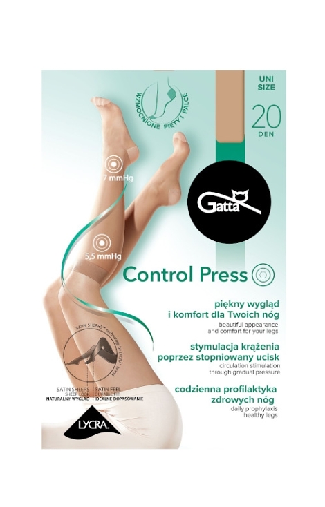 Podkolanówki Gatta Control Press 20 den