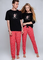 Piżama Sensis Mike kr/r Christmas M-XL męska