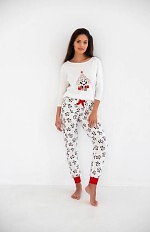 Piżama Sensis Panda 3/4 Christmas S-XL