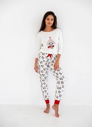 Piżama Sensis Panda 3/4 Christmas S-XL