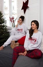 Piżama Sensis Gween Soft/Flanela dł/r Christmas S-XL