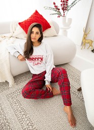 Piżama Sensis Gween Soft/Flanela dł/r Christmas S-XL