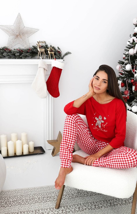 Piżama Sensis Christmas Cookie 3/4 S-XL