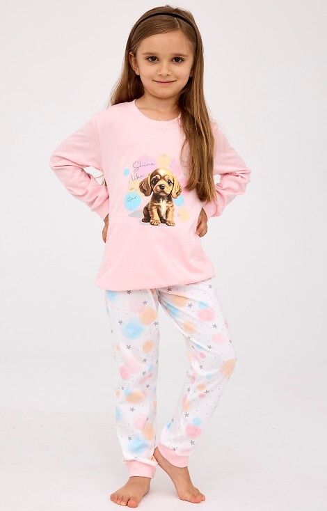 Piżama Cornette Kids Girl 594/179 Star dł/r 86-128