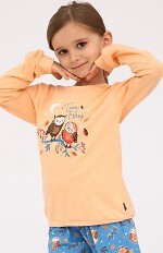 Piżama Cornette Kids Girl 977/176 Owls 2 dł/r 86-128