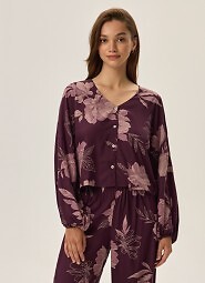 Piżama Henderson Ladies 42020 Fleur dł/r S-XL rozpinana