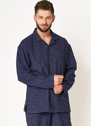 Piżama Key MNS 457 B24 Flanela dł/r M-2XL rozpinama