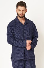 Piżama Key MNS 457 B24 Flanela dł/r 3XL-4XL rozpinana