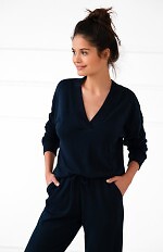 Piżama Sensis Navy Blue dł/r S-XL