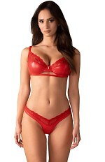 Komplet Obsessive Aliosa Bra&Thong S-3XL