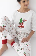 Piżama Sensis Lillian 3/4 Christmas S-XL