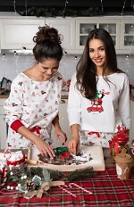 Piżama Sensis Lillian 3/4 Christmas S-XL