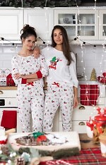 Piżama Sensis Lillian 3/4 Christmas S-XL