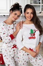 Piżama Sensis Lillian 3/4 Christmas S-XL