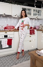 Piżama Sensis Lillian 3/4 Christmas S-XL