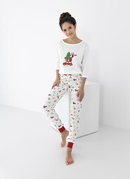 Piżama Sensis Lillian 3/4 Christmas S-XL