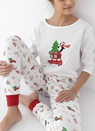 Piżama Sensis Lillian 3/4 Christmas S-XL