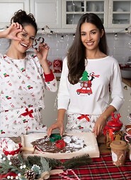 Piżama Sensis Lillian 3/4 Christmas S-XL