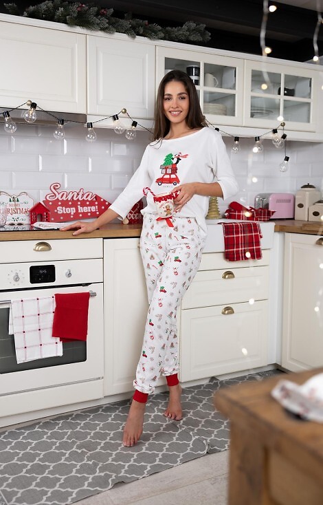 Piżama Sensis Lillian 3/4 Christmas S-XL