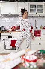 Piżama Sensis Samantha dł/r Christmas S-XL