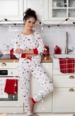 Piżama Sensis Samantha dł/r Christmas S-XL