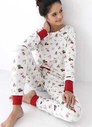 Piżama Sensis Samantha dł/r Christmas S-XL