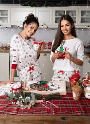 Piżama Sensis Samantha dł/r Christmas S-XL