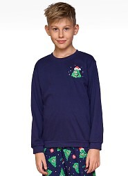 Piżama Cornette Young Boy 966/167 Christmas Tree dł/r 134-164