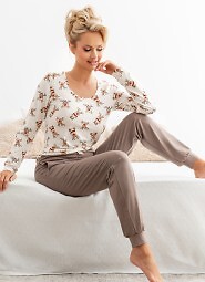 Piżama Donna Reni Long dł/r S-2XL