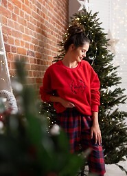 Piżama Sensis Cordelia dł/r Christmas S-XL