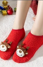 Kapcie WiK N&T art.049/08 Happy Winter Boucle ABS 35-42