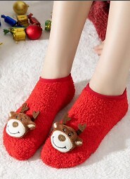 Kapcie WiK N&T art.049/08 Happy Winter Boucle ABS 35-42