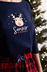 Piżama Sensis Lucy 3/4 Christmas S-XL