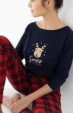 Piżama Sensis Lucy 3/4 Christmas S-XL