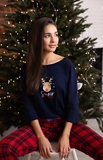 Piżama Sensis Lucy 3/4 Christmas S-XL