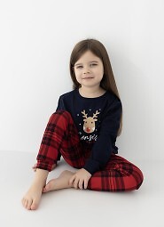 Piżama Sensis Lucy Kids Girl dł/r Christmas 110-128