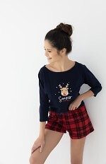 Piżama Sensis Myrtle 3/4 Christmas S-XL