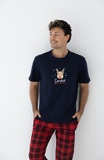 Piżama Sensis Nathan kr/r Christmas M-XL