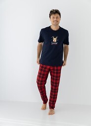 Piżama Sensis Nathan kr/r Christmas M-XL