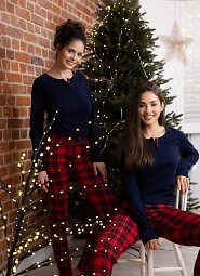 Piżama Sensis Yvette dł/r Christmas S-XL